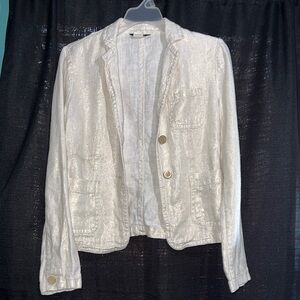 J. Crew Shimmering Cream Blazer